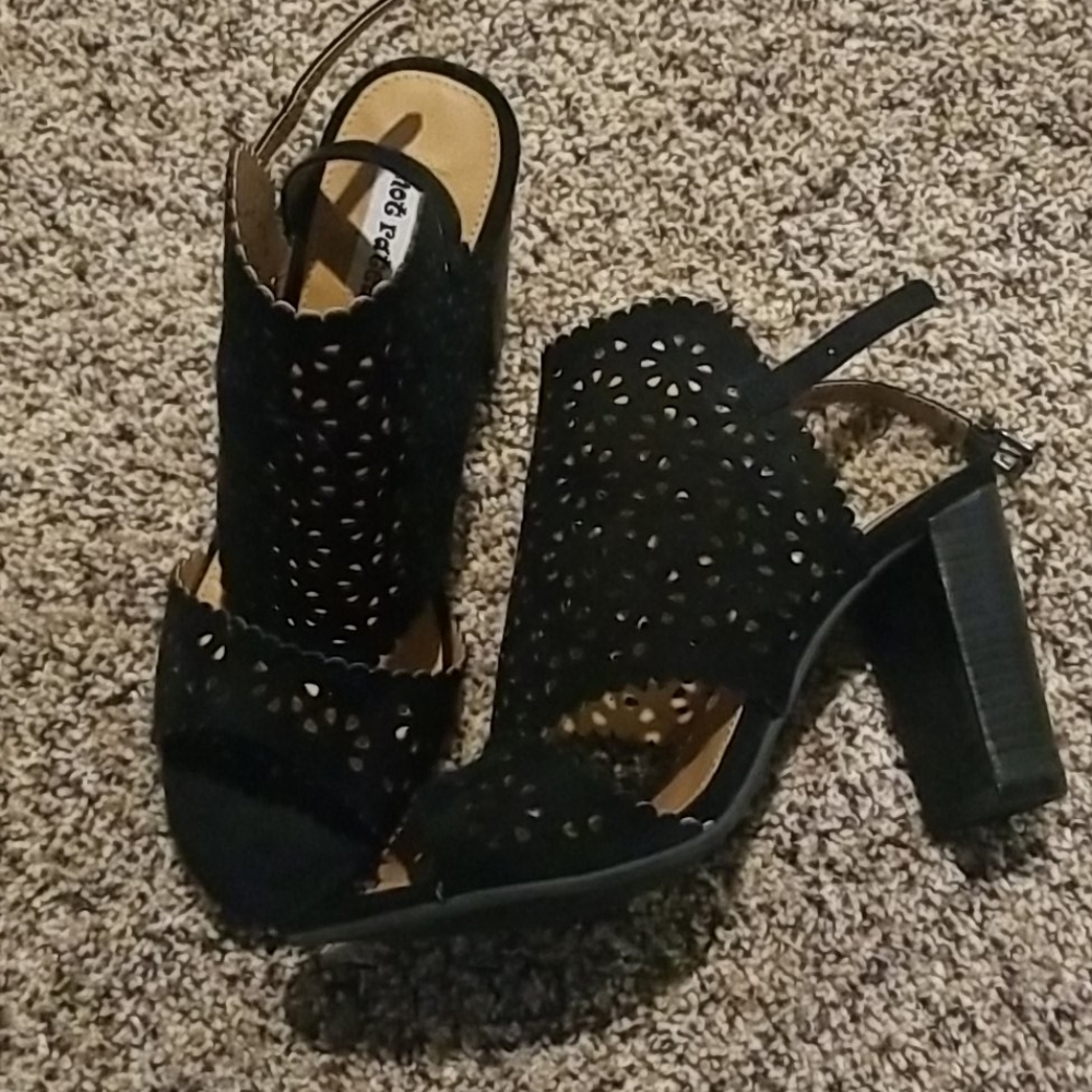 Opened toe heels- nwot